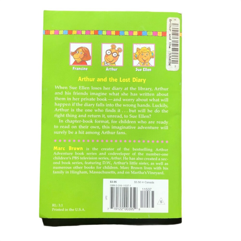 Arthur and the Lost Diary- Chapter Book 9 - Marc Brown - Picture 2 of 2